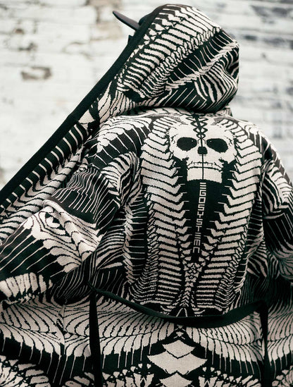 Fatality Unisex Knit Cardigan by EGOSYSTEMA - Psylo Fashion