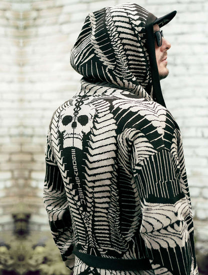 Fatality Unisex Knit Cardigan by EGOSYSTEMA - Psylo Fashion