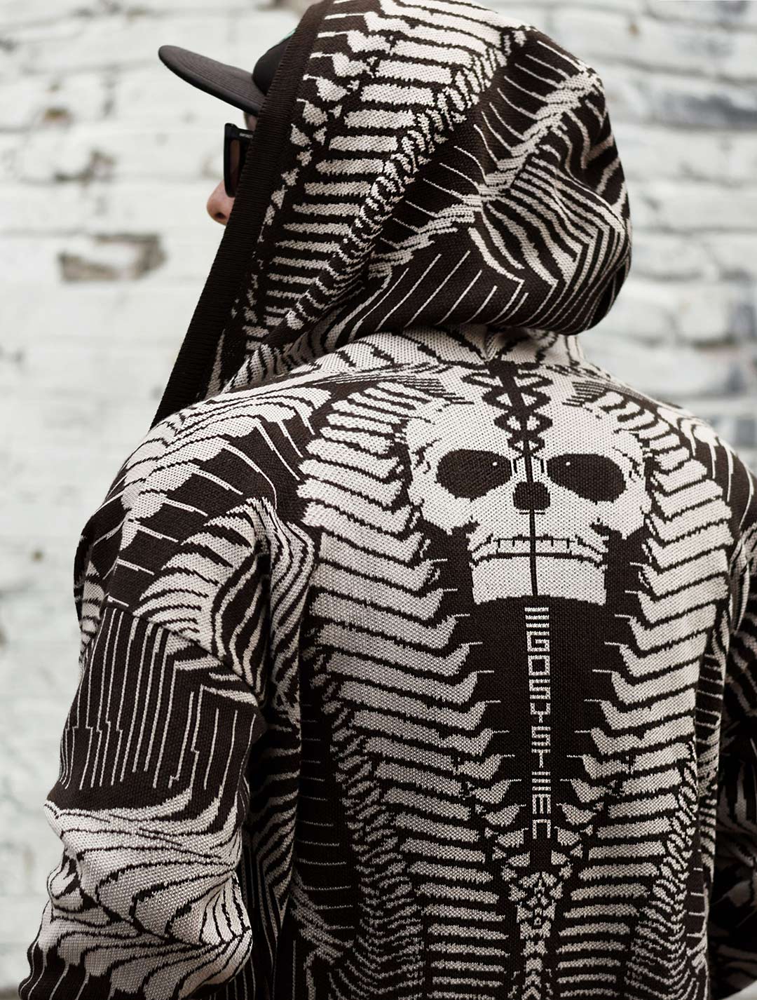 Fatality Unisex Knit Cardigan by EGOSYSTEMA - Psylo Fashion