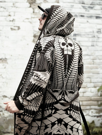 Fatality Unisex Knit Cardigan by EGOSYSTEMA - Psylo Fashion