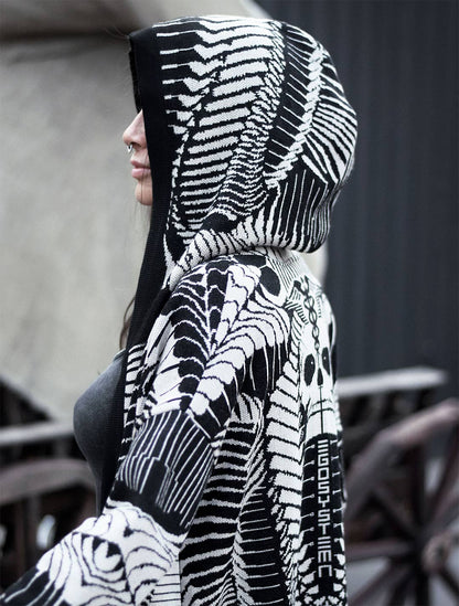 Fatality Unisex Knit Cardigan by EGOSYSTEMA - Psylo Fashion