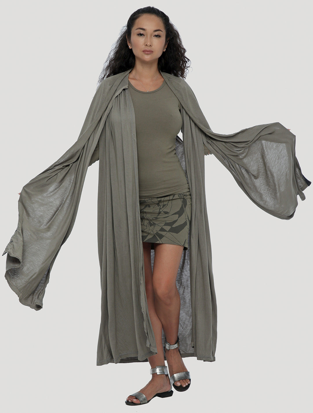 Forest Hooded Long Vest - Psylo Fashion