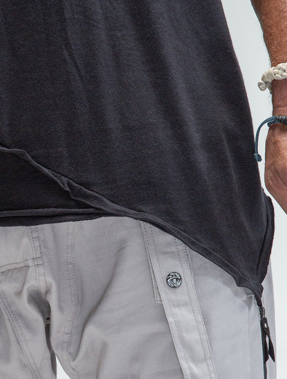 Falcon Asymmetric Sleeveless Tee - Psylo Fashion