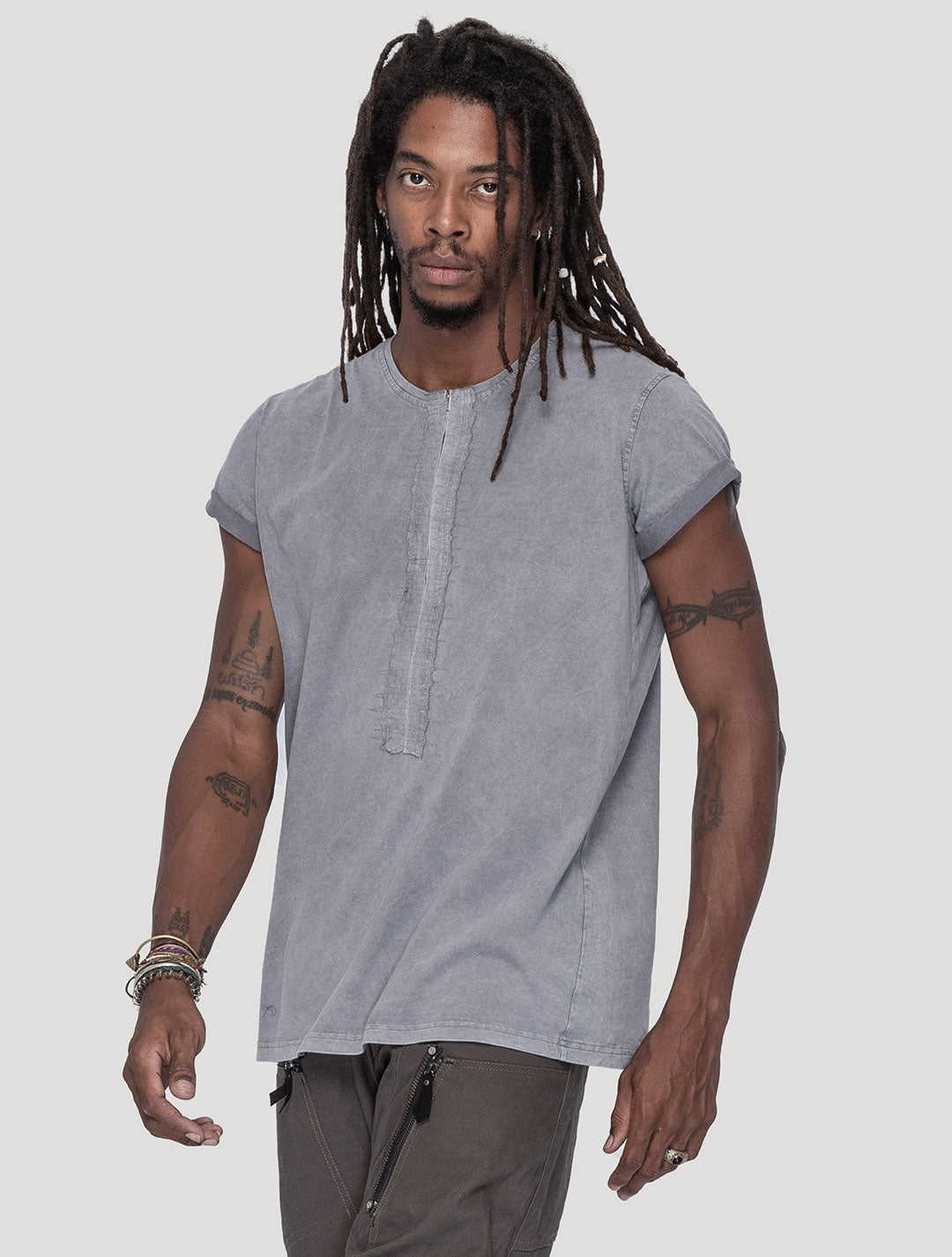 'Green River' Short Sleeves 100% Organic Cotton Tee - Psylo Fashion