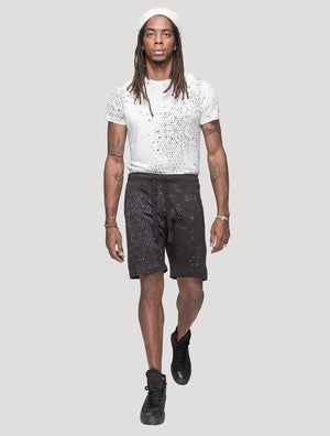'Holo' Printed 100% Cotton 3/4 Shorts | Streetwear by Psylo Fashion
