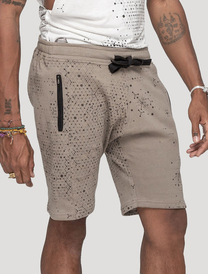'Holo' Printed 100% Cotton 3/4 Shorts | Streetwear by Psylo Fashion