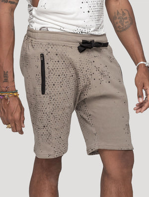 'Holo' Printed 100% Cotton 3/4 Shorts | Streetwear by Psylo Fashion