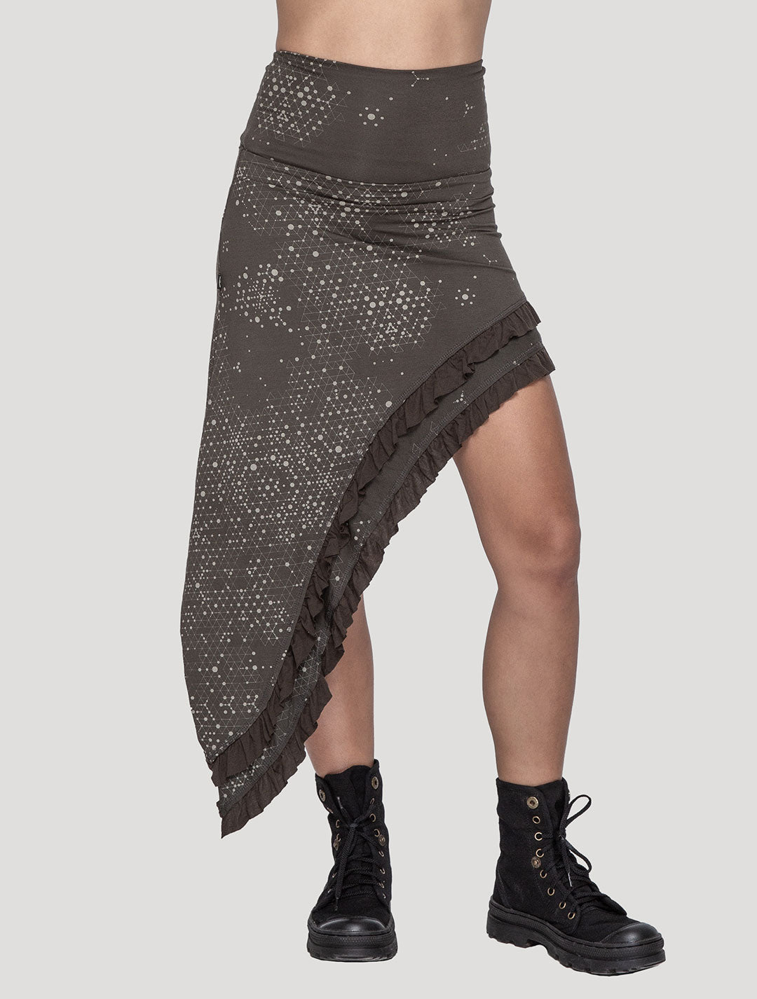 Holo Asymmetric Skirt - Psylo Fashion