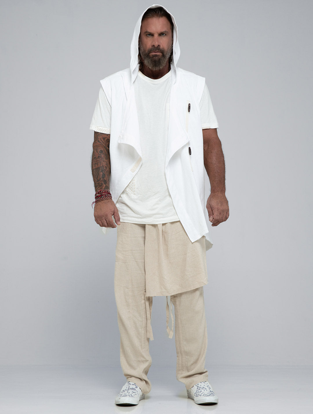 Horro Hooded Cotton Kaftan