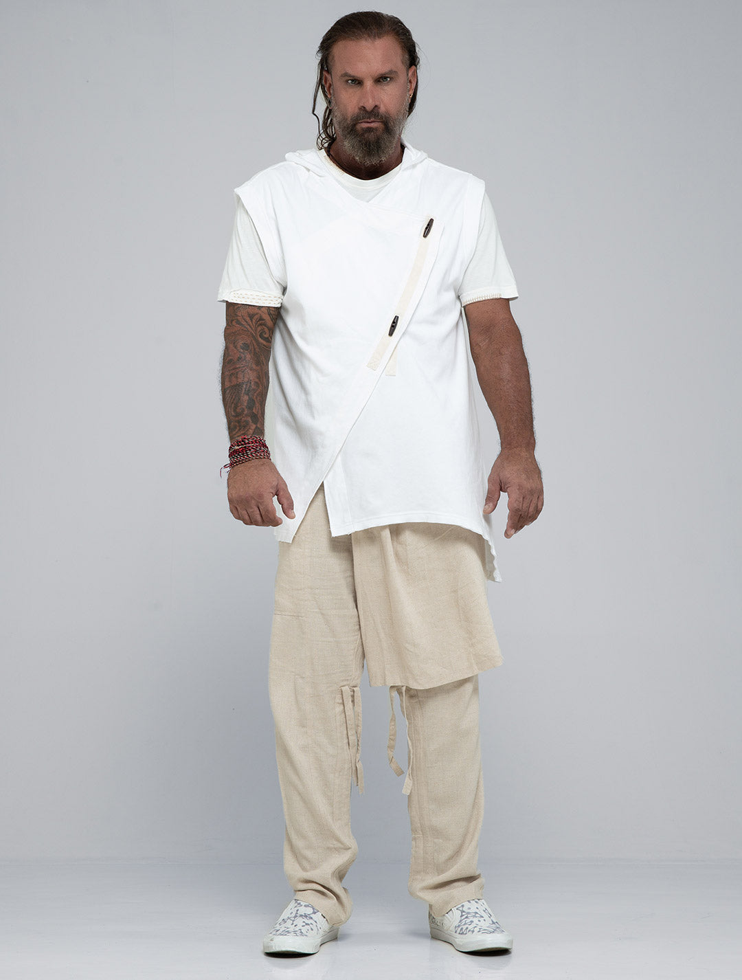 Horro Hooded Cotton Kaftan
