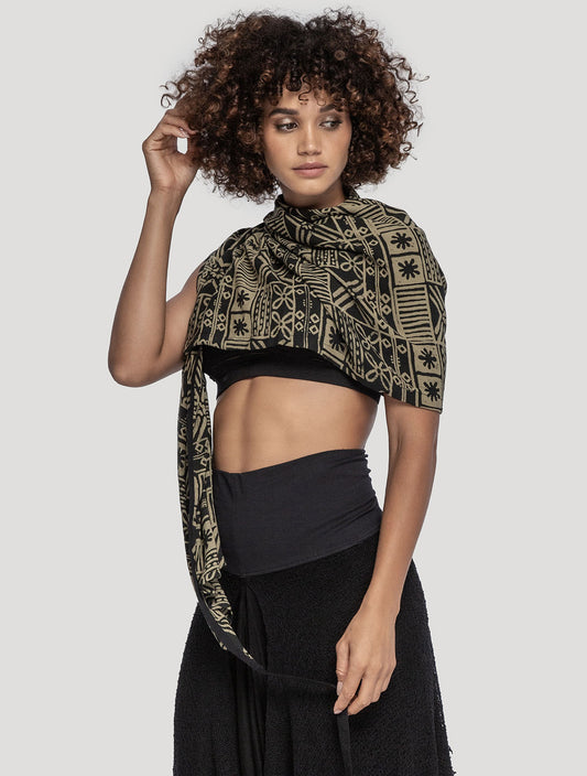 X-Olive 'Heritage Sarong' Short Wrap Skirt - Psylo Fashion