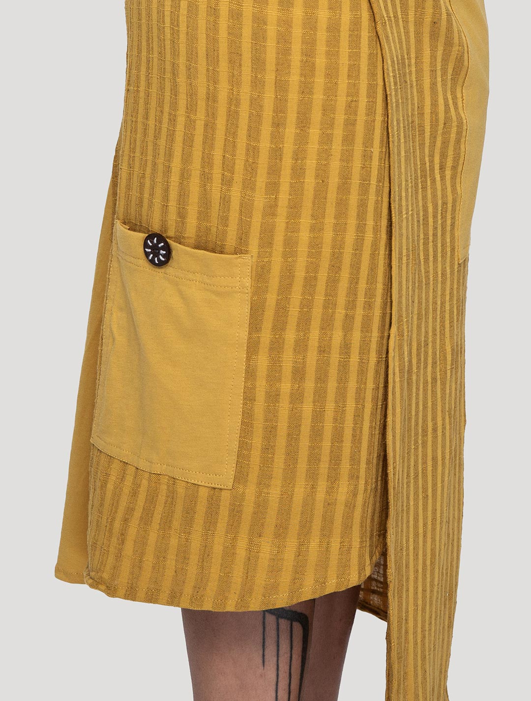 Saffron 'Hera' Asymmetrical Wrap Skirt - Psylo Fashion