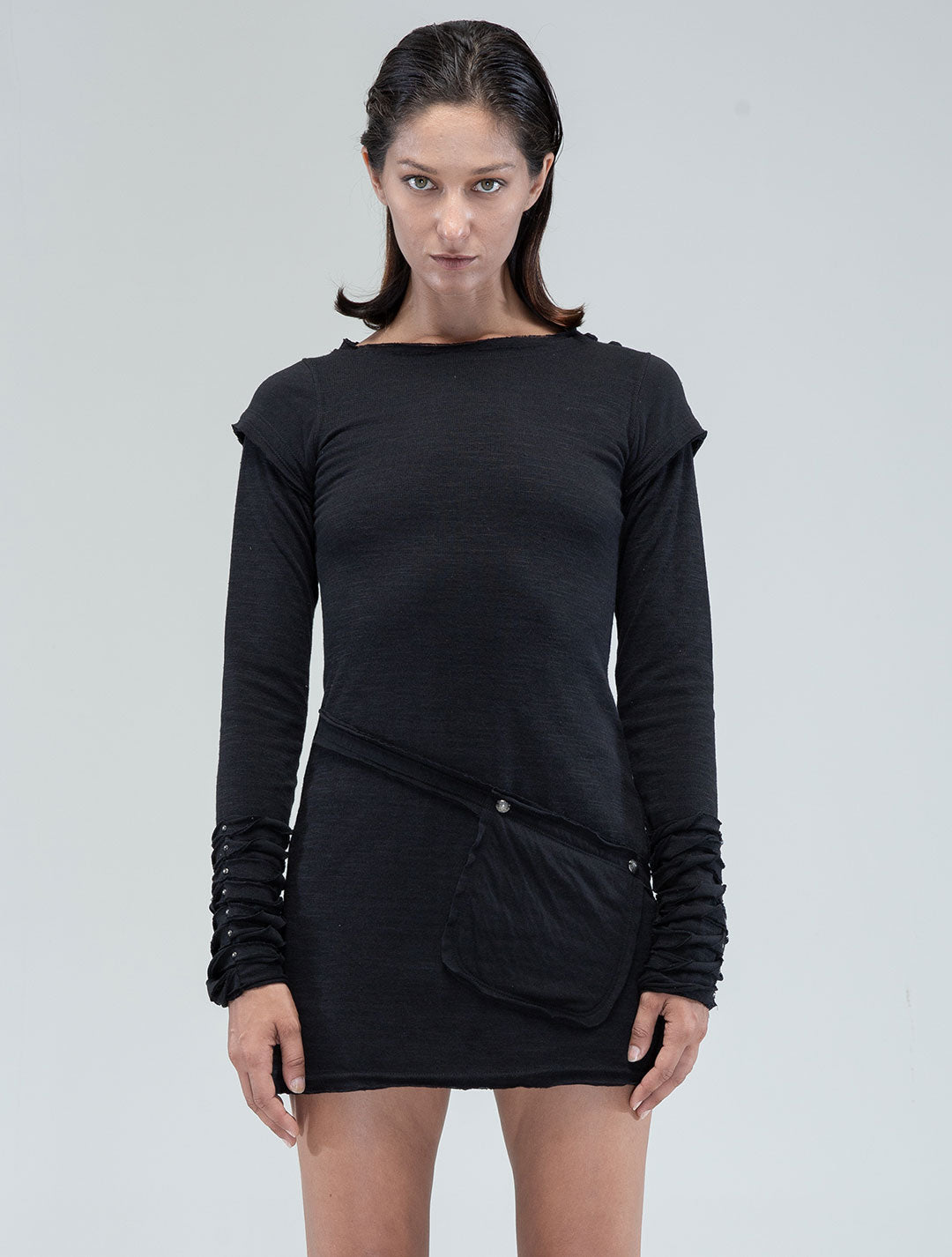 Iggy Long Sleeves Mini Dress - Psylo Fashion