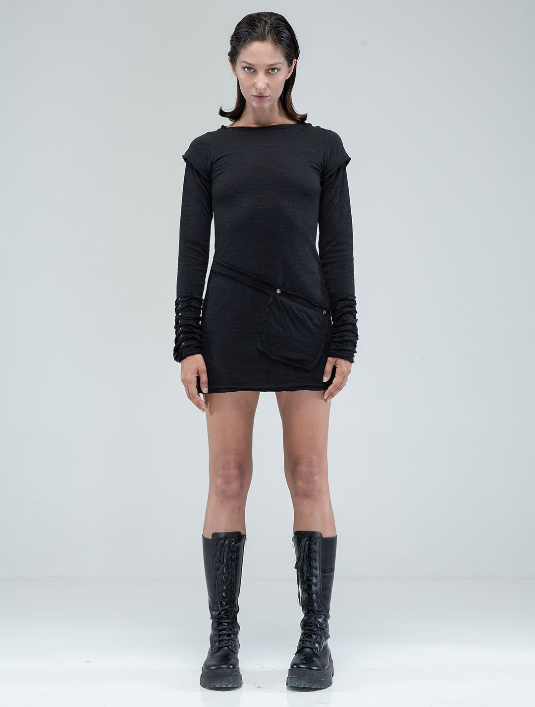 Iggy Long Sleeves Mini Dress - Psylo Fashion