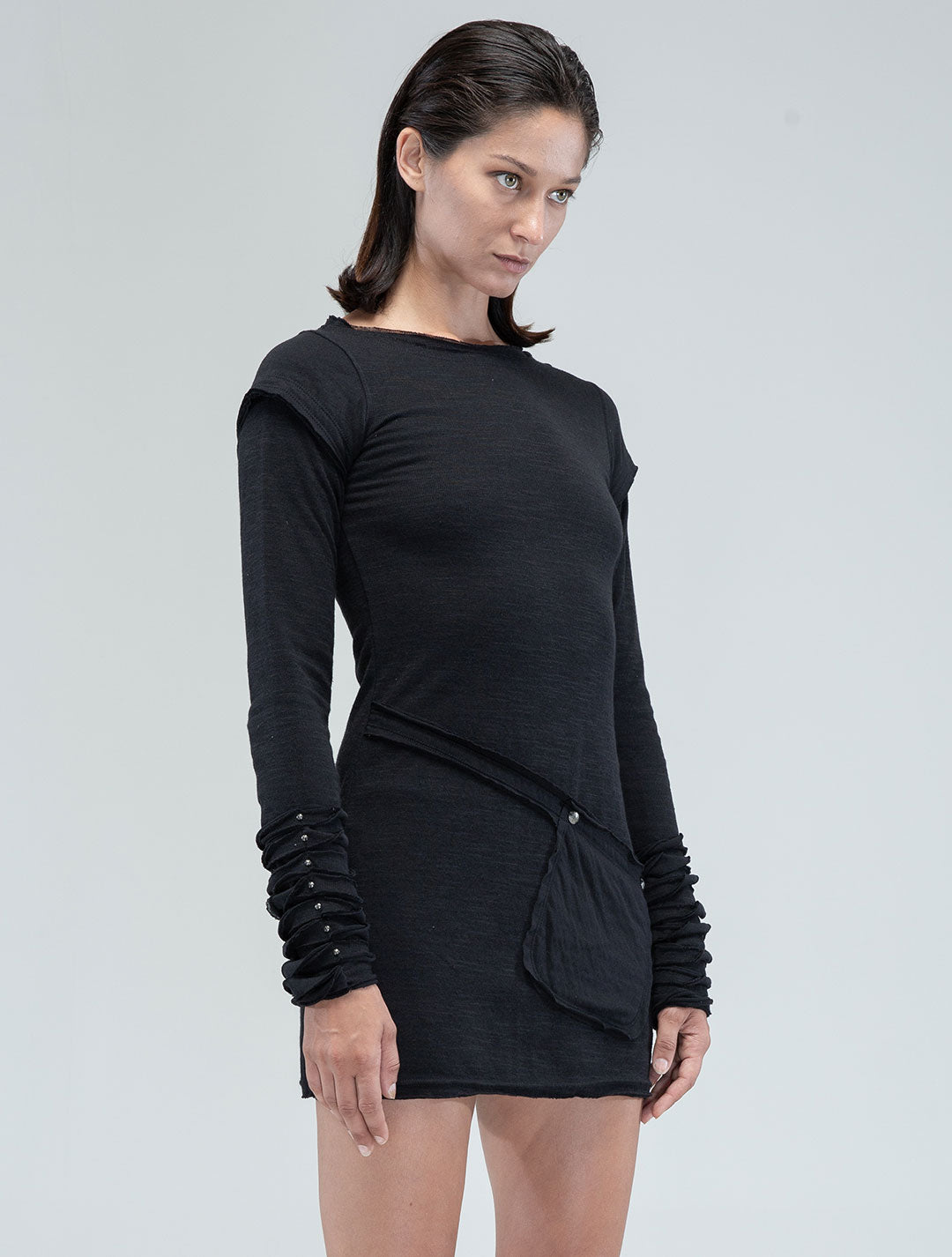 Iggy Long Sleeves Mini Dress - Psylo Fashion