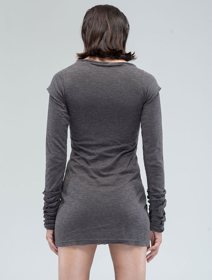Iggy Long Sleeves Mini Dress - Psylo Fashion