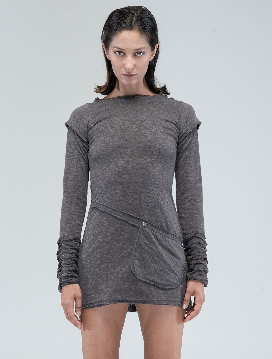 Iggy Long Sleeves Mini Dress - Psylo Fashion