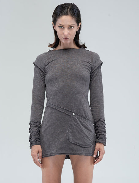 Iggy Long Sleeves Mini Dress - Psylo Fashion