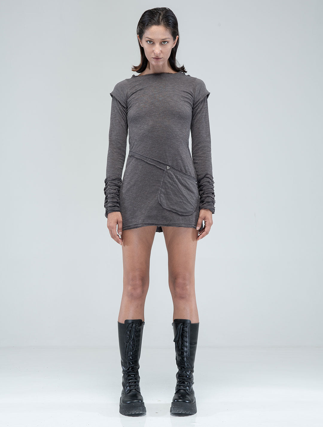 Iggy Long Sleeves Mini Dress - Psylo Fashion