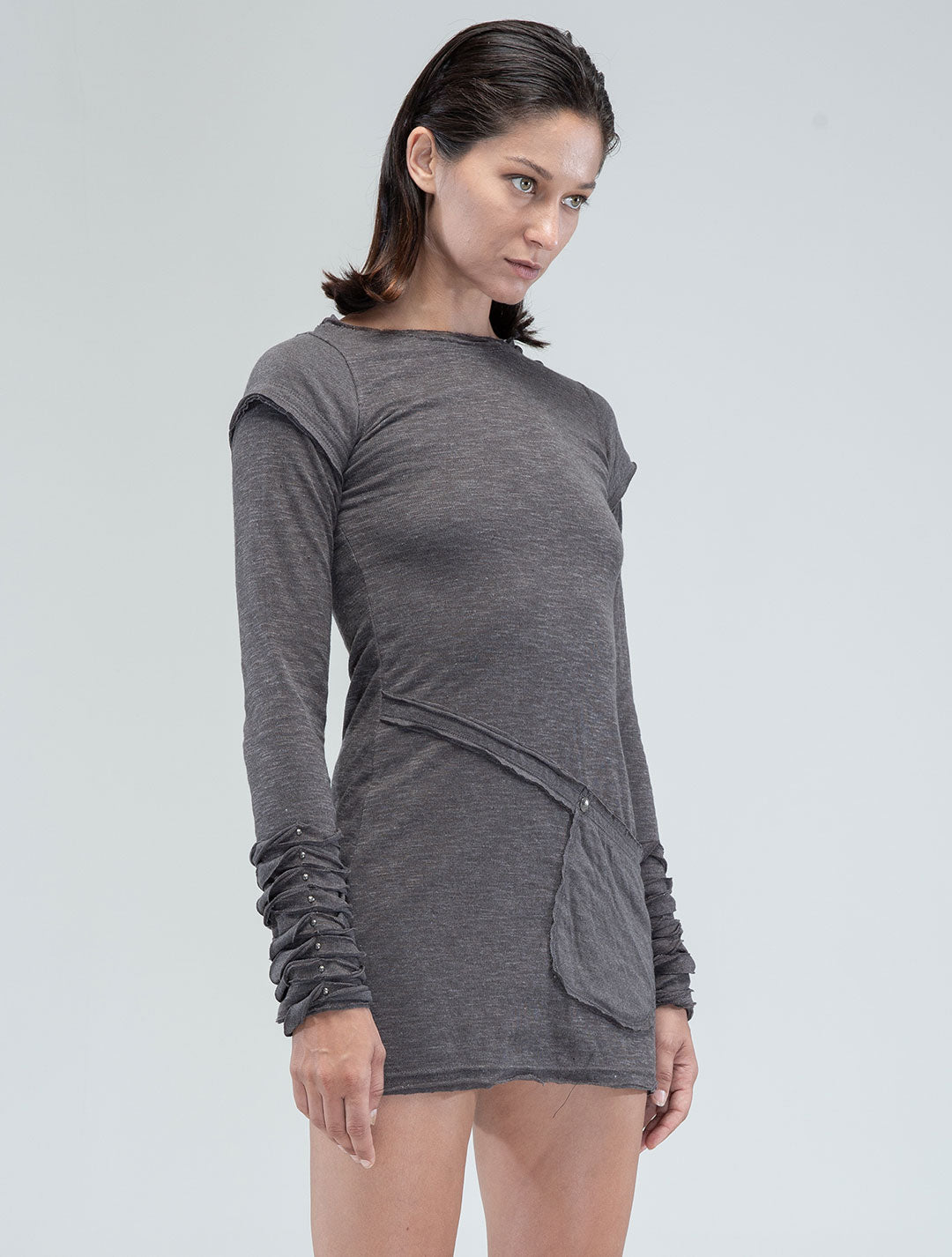 Iggy Long Sleeves Mini Dress - Psylo Fashion