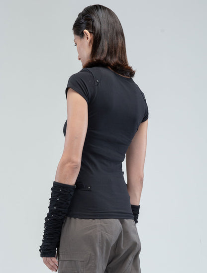 'Jett' Short Sleeves Top - Psylo Fashion