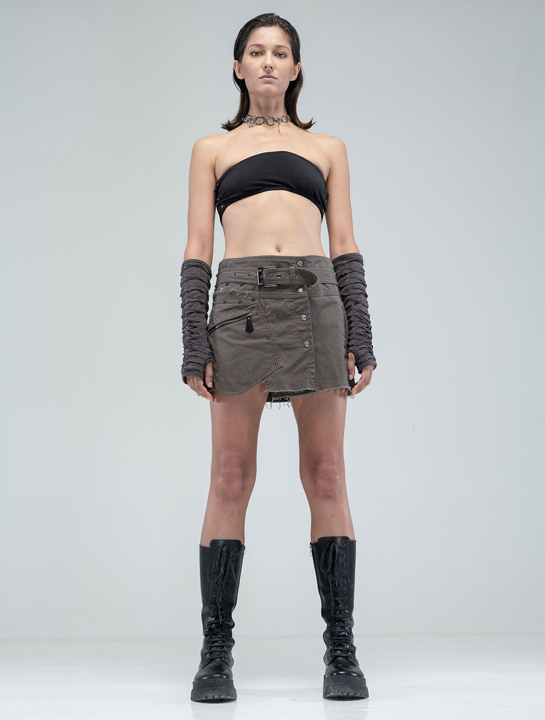 Jett Cargo Mini Wrap Skirt - Psylo Fashion