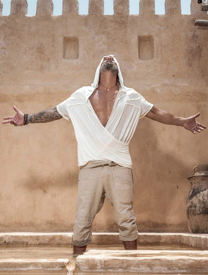 'Lynx' 100% Bamboo Baggy Hooded Tee - Psylo Fashion