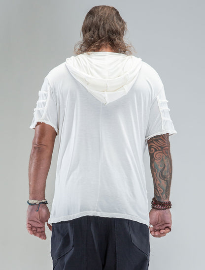 'Lynx' 100% Bamboo Baggy Hooded Tee - Psylo Fashion