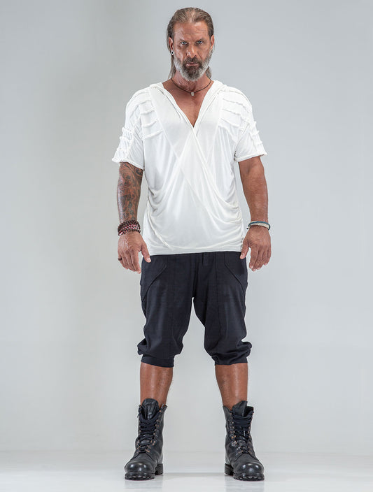 'Lynx' 100% Bamboo Baggy Hooded Tee - Psylo Fashion