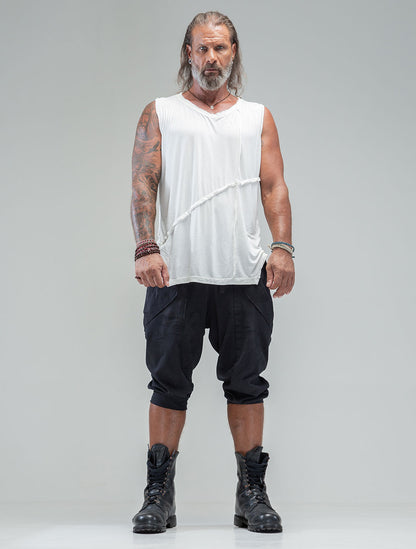 'Lynx' 100% Bamboo Sleeveless Tee - Psylo Fashion
