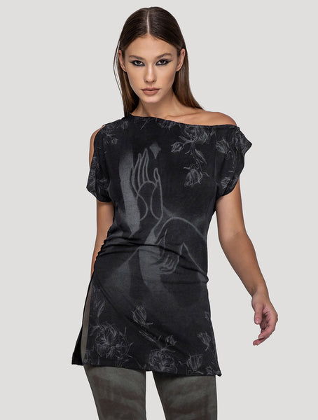 Black Mudra Tunic - Psylo Fashion