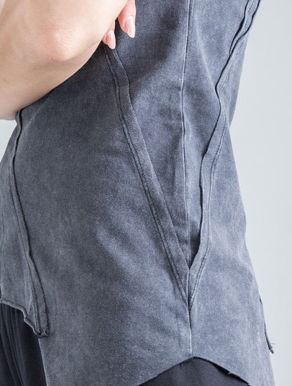 Magnolia Asymmetric Crop Top - Psylo Fashion