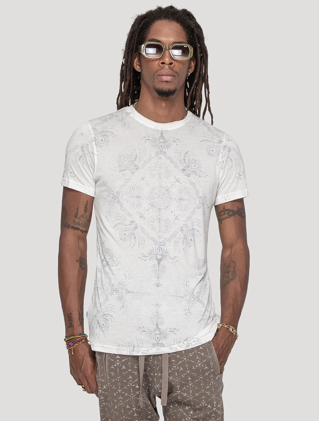 'Mantra' 100% Bamboo Printed T-shirt - Psylo Fashion