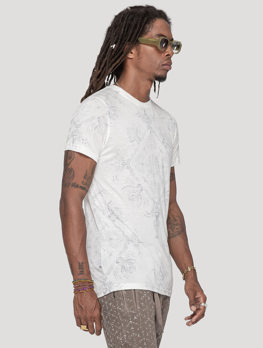 'Mantra' 100% Bamboo Printed T-shirt - Psylo Fashion