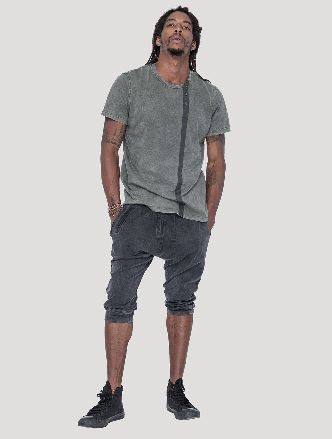 'Melvins' 100% Cotton Track Shorts - Psylo Fashion