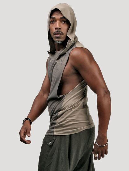 Mudra Hoodie Sleeveless Tee - Psylo Fashion