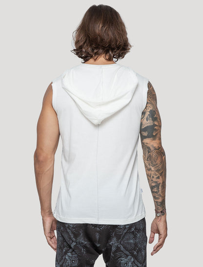 Mantra Sleeveless Hoodie Tee - Psylo Fashion