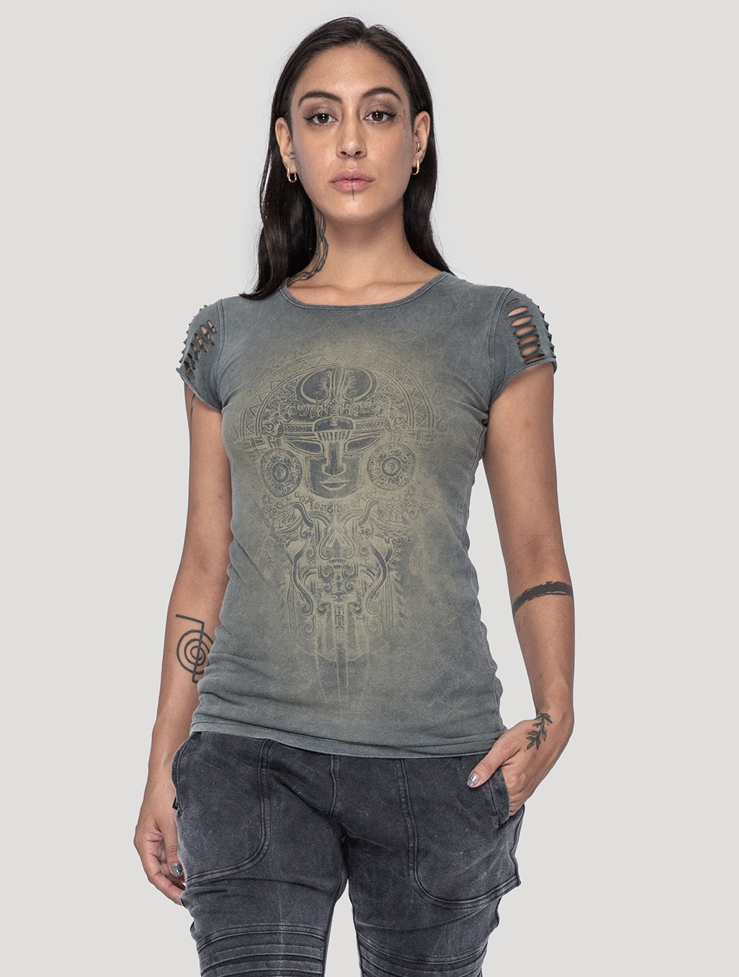 'Maya' Printed Top - Psylo Fashion