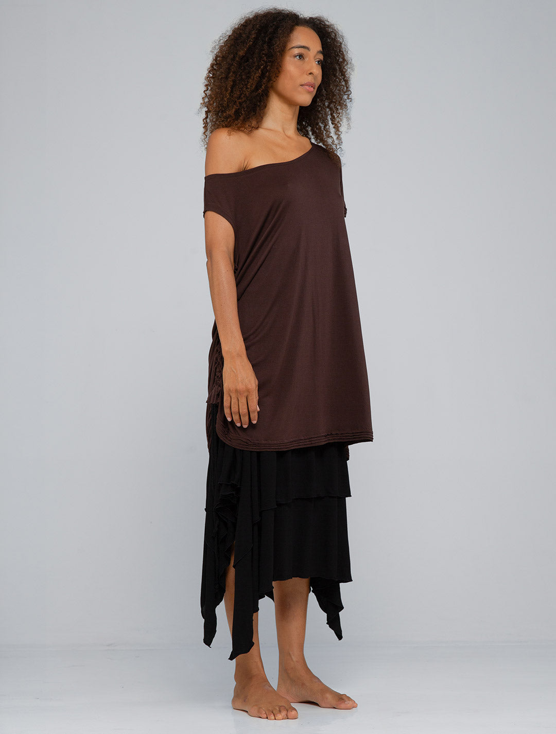 Mori Off-Shoulder Flowy Top