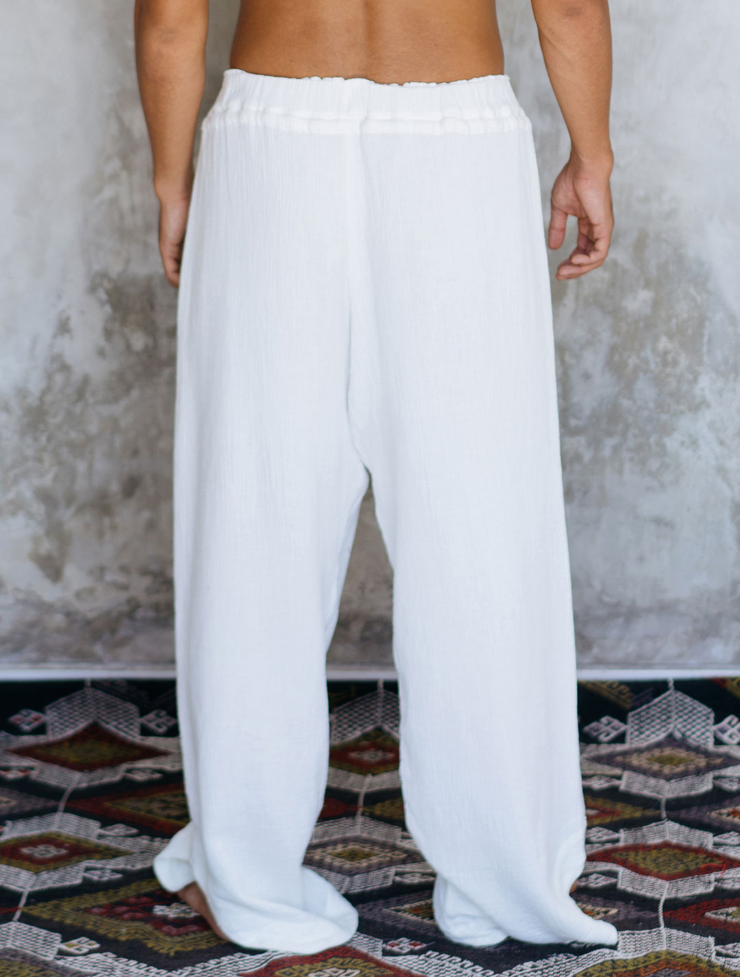 Harem yoga pants in soft cotton jersey