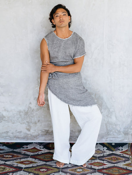 Linen-Cotton 'Muslin' Tee by Shokraneh