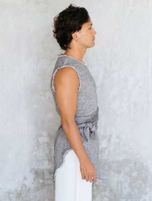 Linen-Cotton 'Muslin' Tee by Shokraneh
