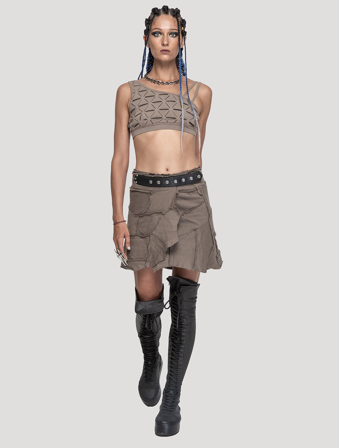 New Pecoa Veg Mini Wrap Skirt - Psylo Fashion