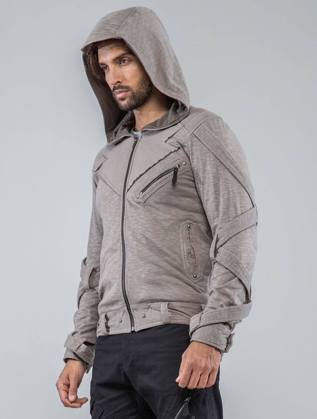 Otto-Man Light Hooded Biker Jacket