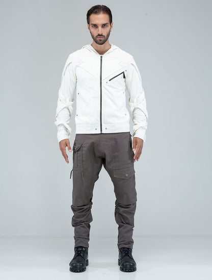 Otto-Man Light Hooded Biker Jacket - Psylo Fashion