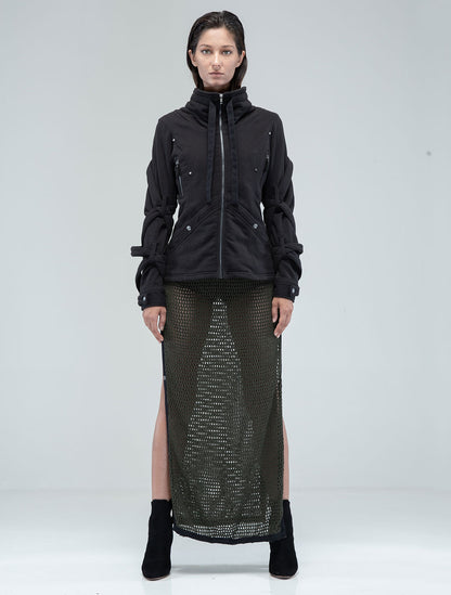 Otto-Woman Biker Jacket - Psylo Fashion