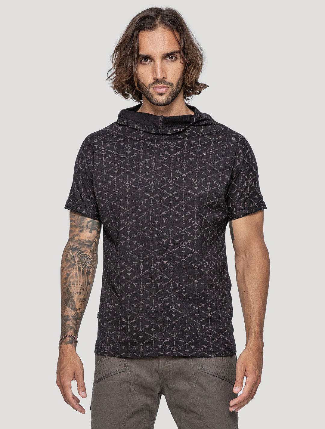 'Polygon' 100% Bamboo Printed T-shirt - Psylo Fashion