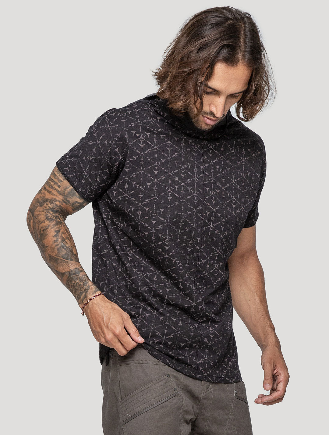 'Polygon' 100% Bamboo Printed T-shirt - Psylo Fashion