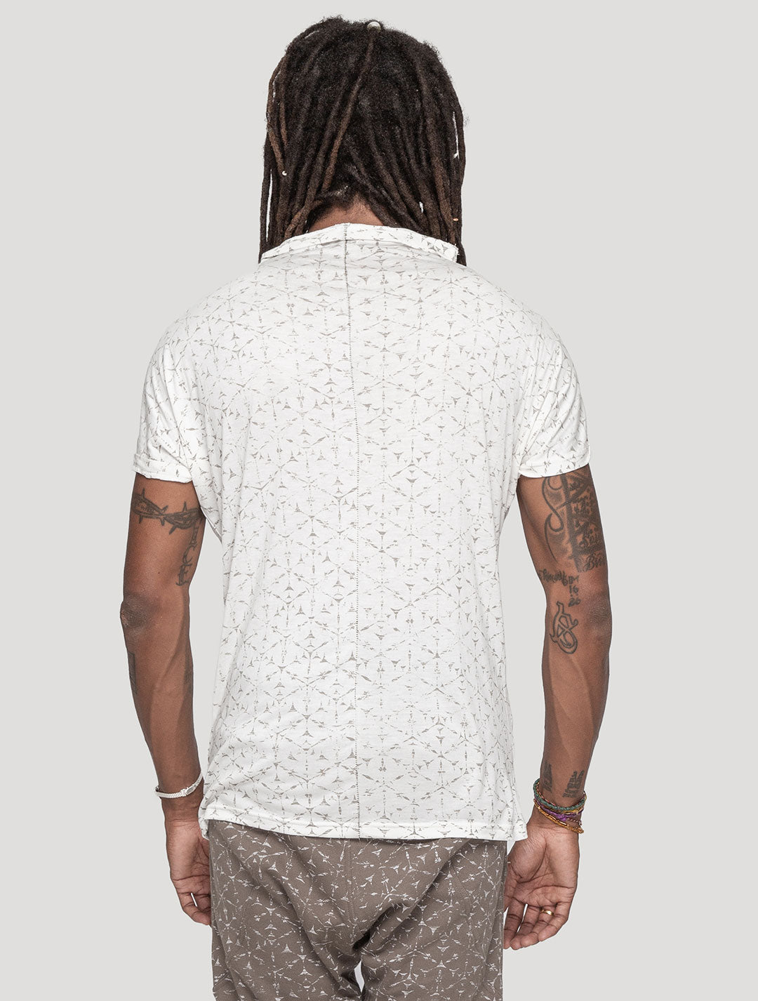 'Polygon' 100% Bamboo Printed T-shirt - Psylo Fashion