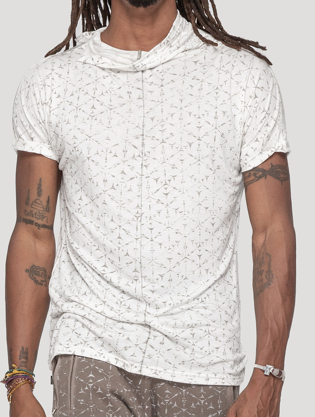 'Polygon' 100% Bamboo Printed T-shirt - Psylo Fashion